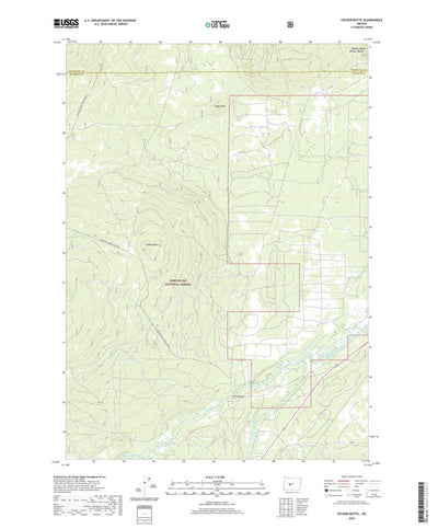 Cryder Butte, OR (2020, 24000-Scale) Preview 1