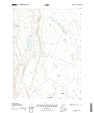 Mud Lake Reservoir, OR (2020, 24000-Scale) Preview 1