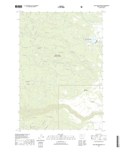 Rock Creek Reservoir, OR (2020, 24000-Scale) Preview 1