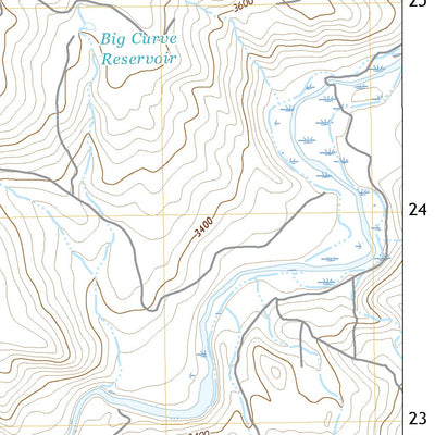Warm Springs Reservoir, OR (2020, 24000-Scale) Preview 3