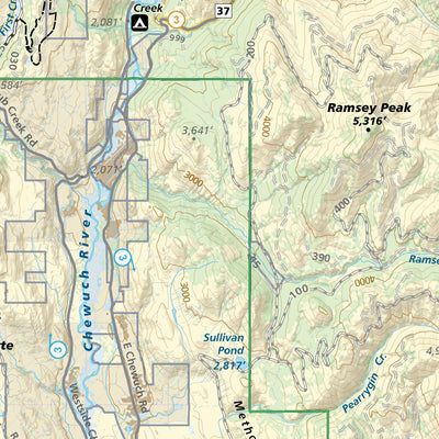 Methow, Twisp & Pasayten Wilderness, Washington Trail Map by Adventure ...