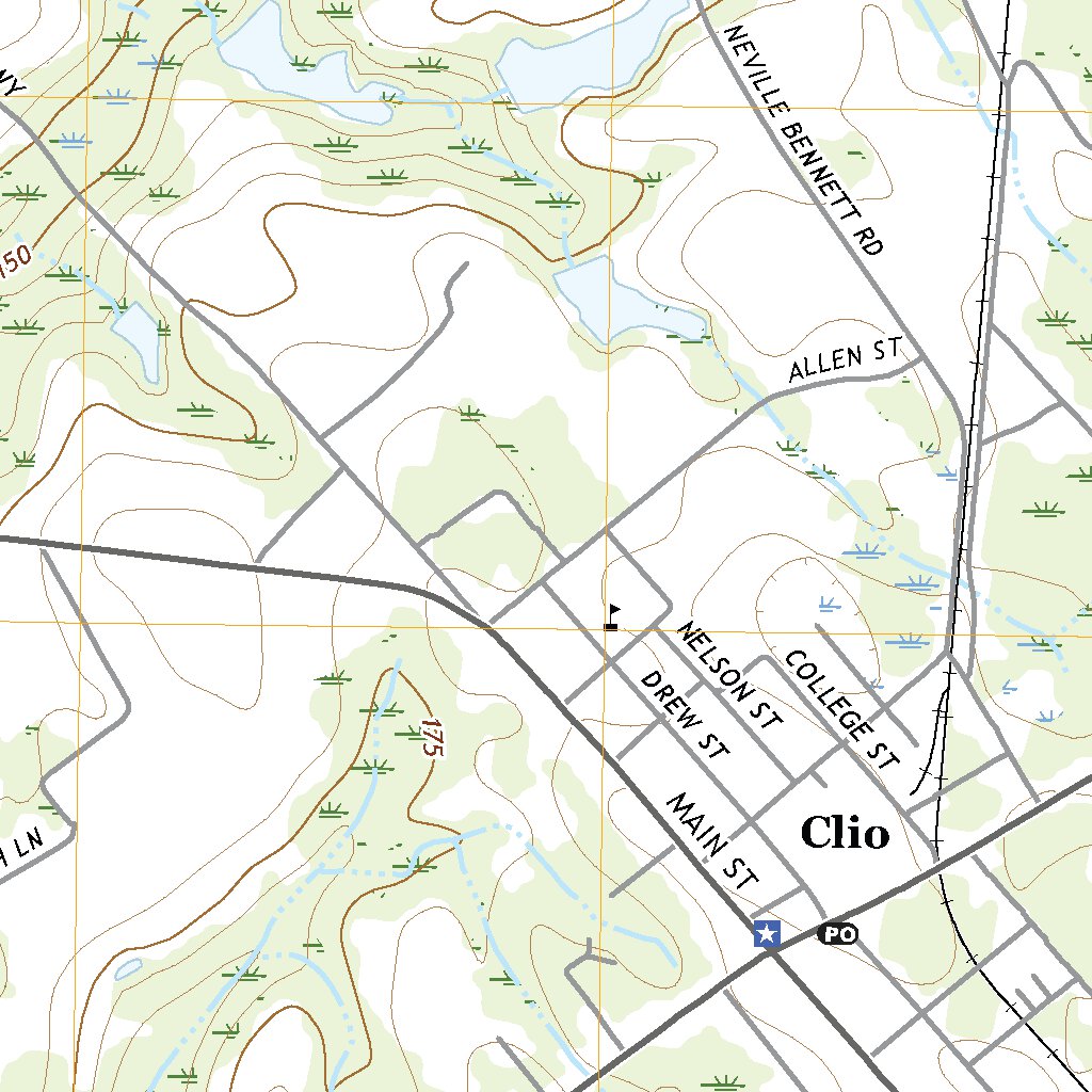 Clio Map Clio, SC (2020, 24000-Scale) Map by United States Geological Survey ...