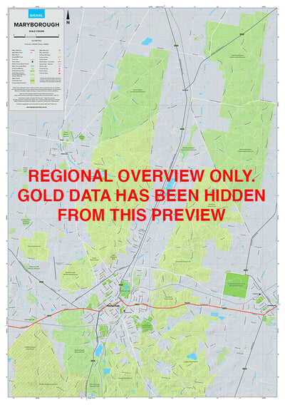Maryborough - Gold Prospecting Map