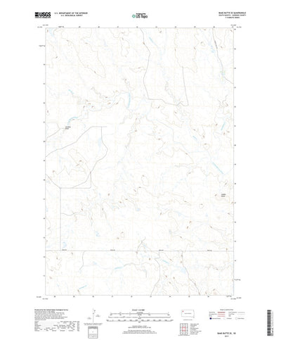 Bams Butte SE, SD (2017, 24000-Scale) Preview 1