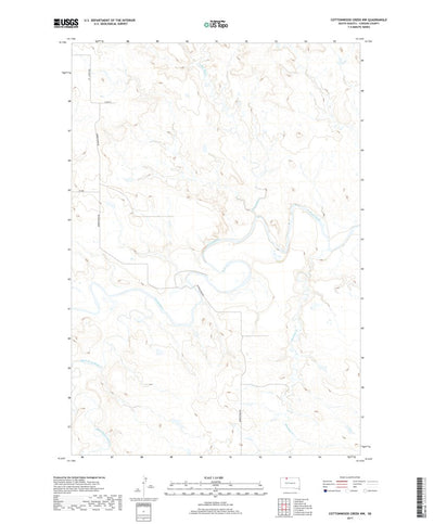 Cottonwood Creek NW, SD (2017, 24000-Scale) Preview 1