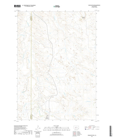 Cedar Butte NW, SD (2017, 24000-Scale) Preview 1