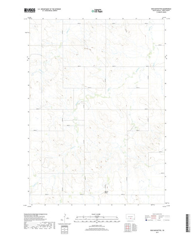 Dog Ear Buttes, SD (2017, 24000-Scale) Preview 1