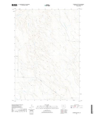 Standing Butte SW, SD (2017, 24000-Scale) Preview 1
