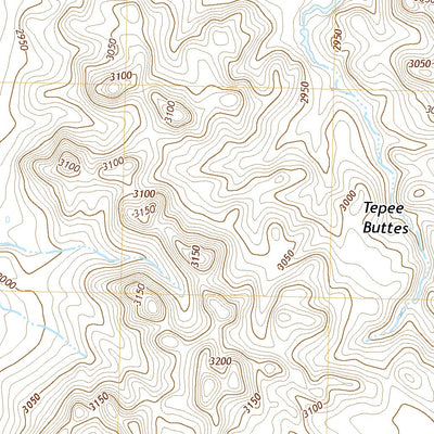 Tepee Buttes, SD (2017, 24000-Scale) Preview 3