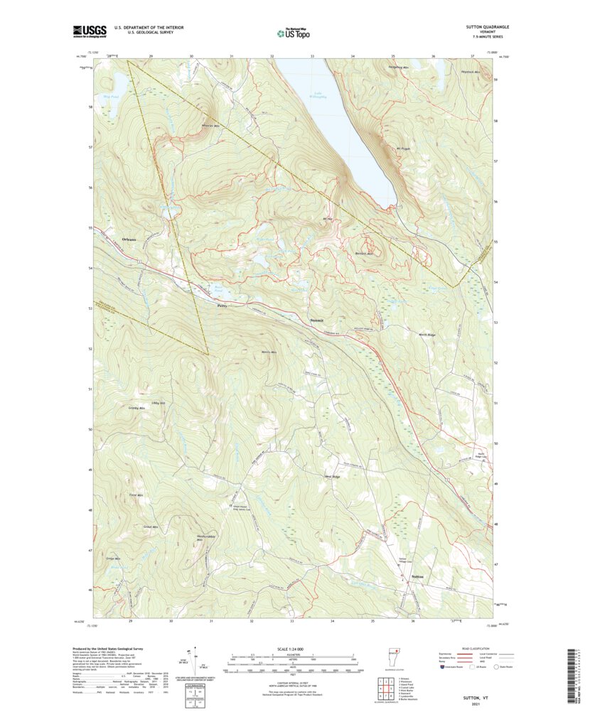 Sutton, VT (2021, 24000-Scale) Map by United States Geological Survey ...