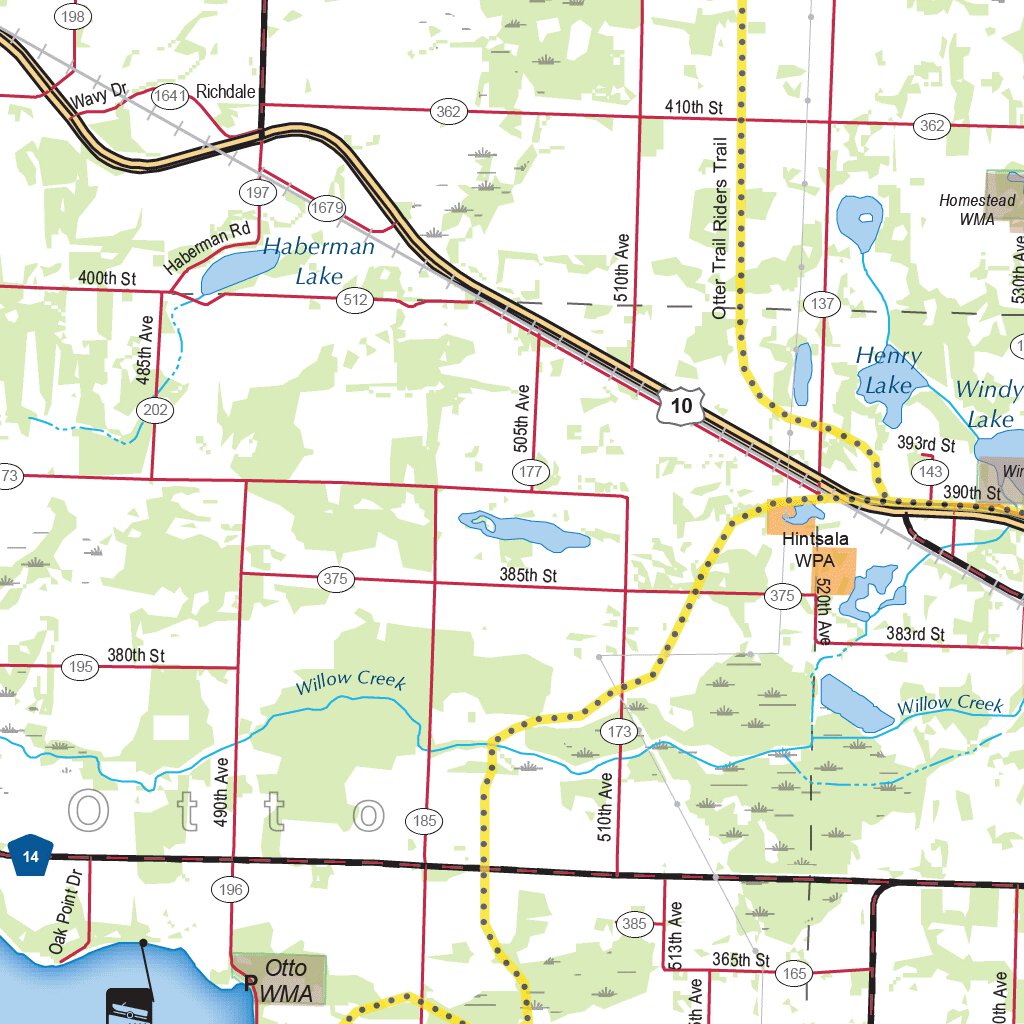 Central-Northwest MN All-Outdoors Atlas & Field Guide pg. 050-051 Map ...