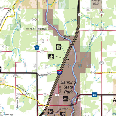 Central-Northwest MN All-Outdoors Atlas & Field Guide pg. 074-075