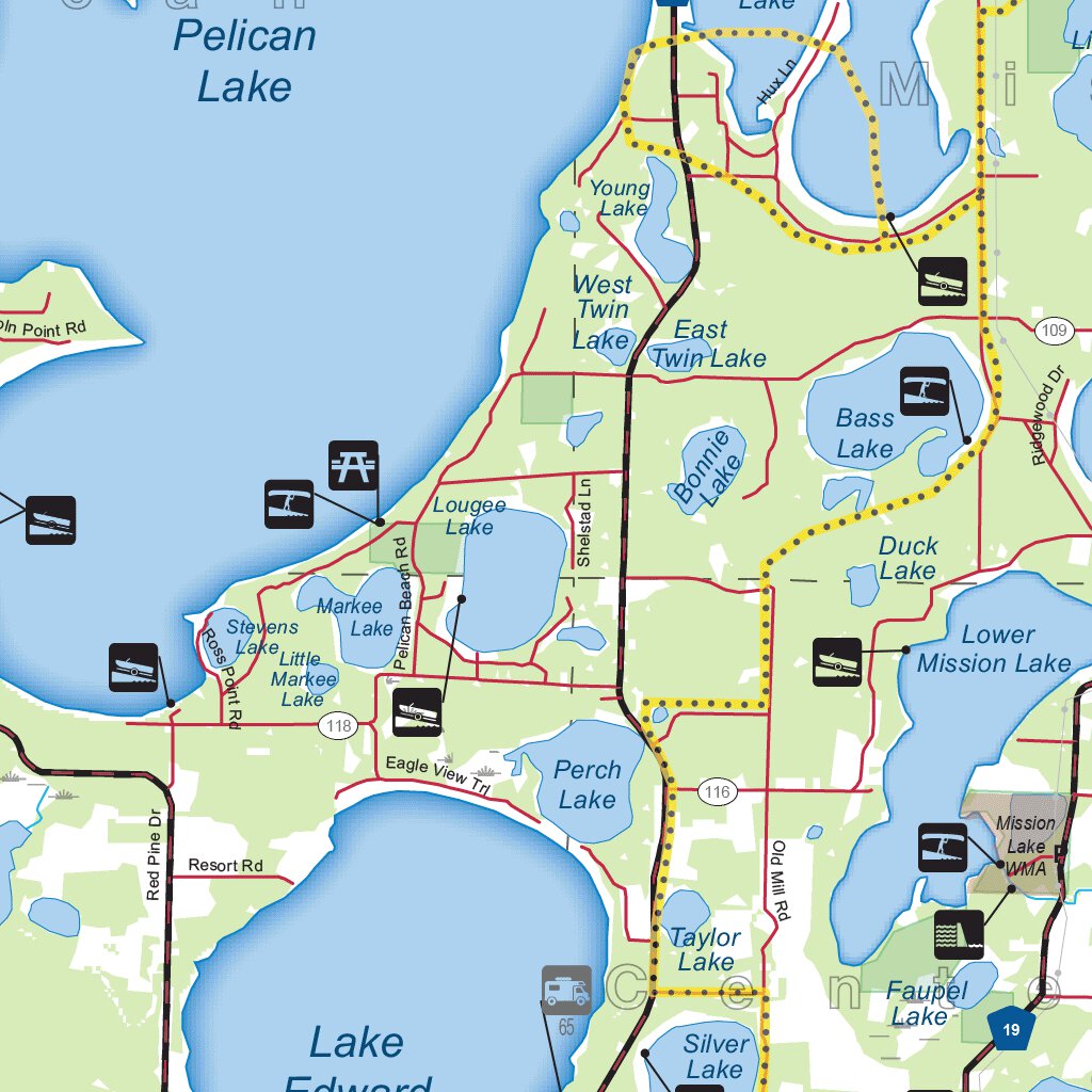 Central-Northwest MN All-Outdoors Atlas & Field Guide pg. 054-055 Map ...