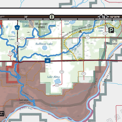 Central-Northwest MN All-Outdoors Atlas & Field Guide pg. 076-077