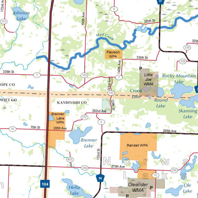 Central-Northwest MN All-Outdoors Atlas & Field Guide pg. 096-097