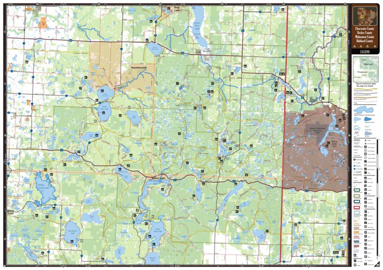 Central-Northwest MN All-Outdoors Atlas & Field Guide pg. 038-039 Map ...