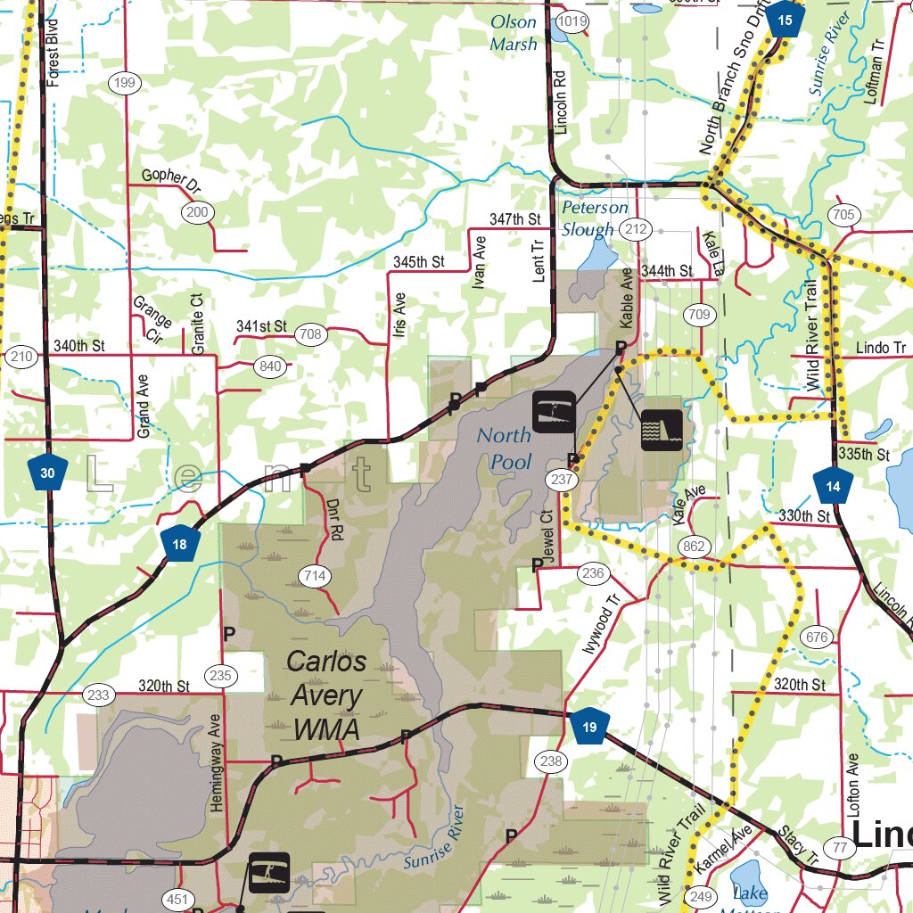 Central-Northwest MN All-Outdoors Atlas & Field Guide pg. 104-105 Map ...
