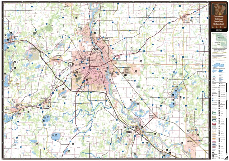 Central-Northwest MN All-Outdoors Atlas & Field Guide pg. 100-101 Map ...