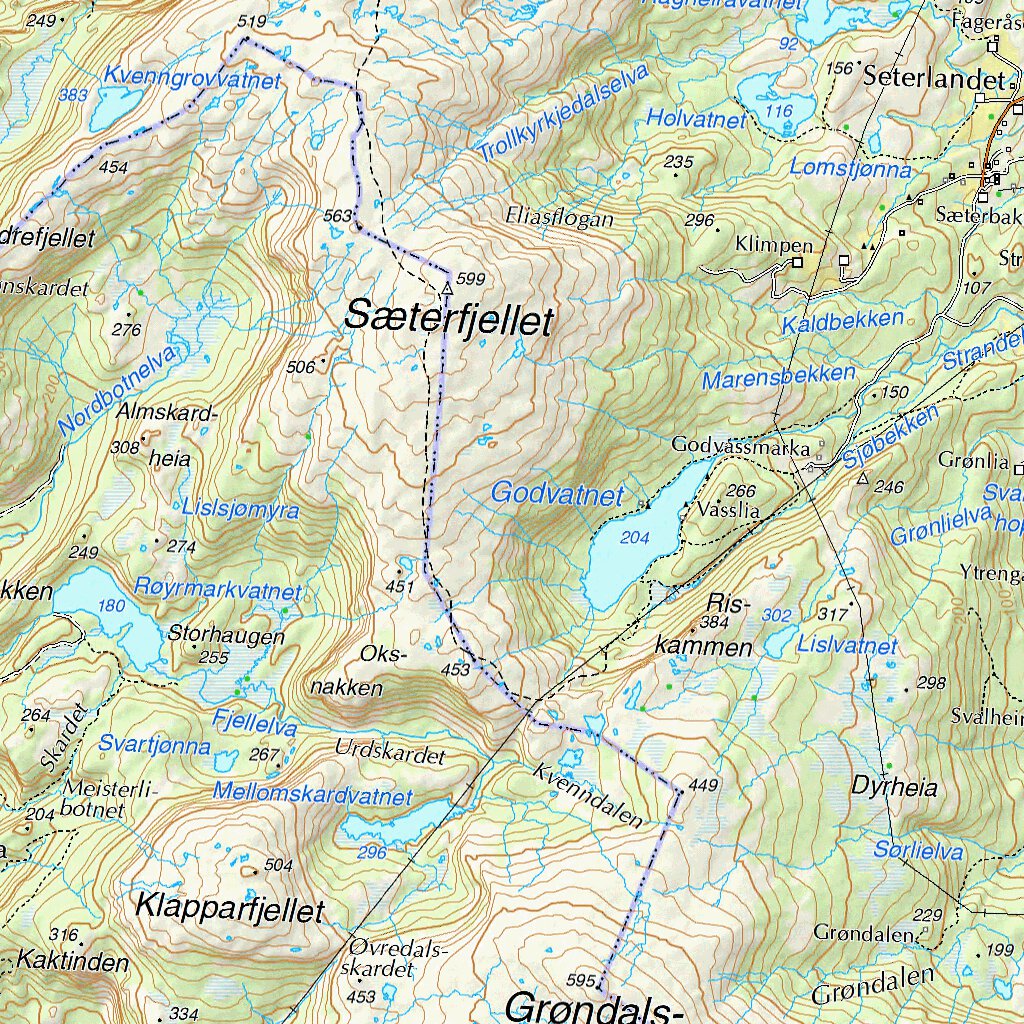 Municipality of Bindal Map by The Norwegian Mapping Authority | Avenza Maps