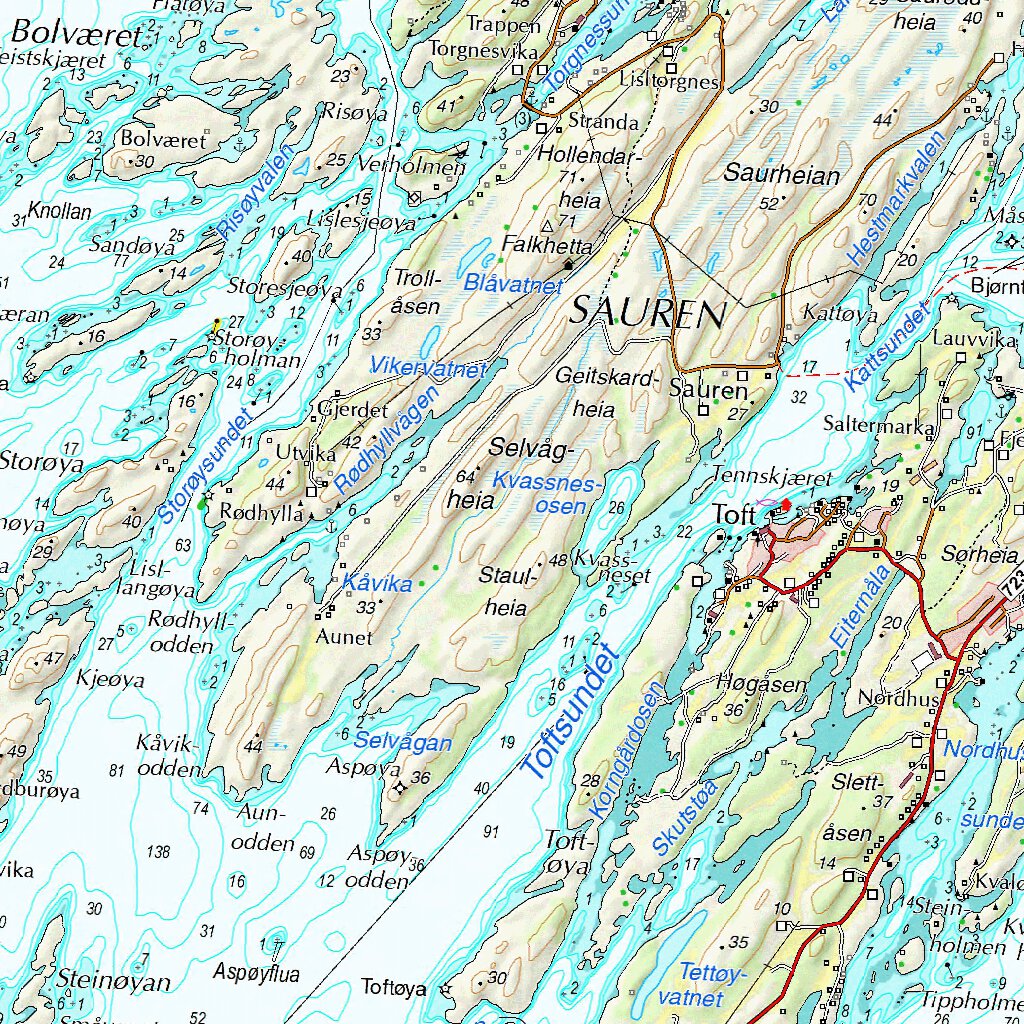 Municipality of Sømna Map by The Norwegian Mapping Authority | Avenza Maps