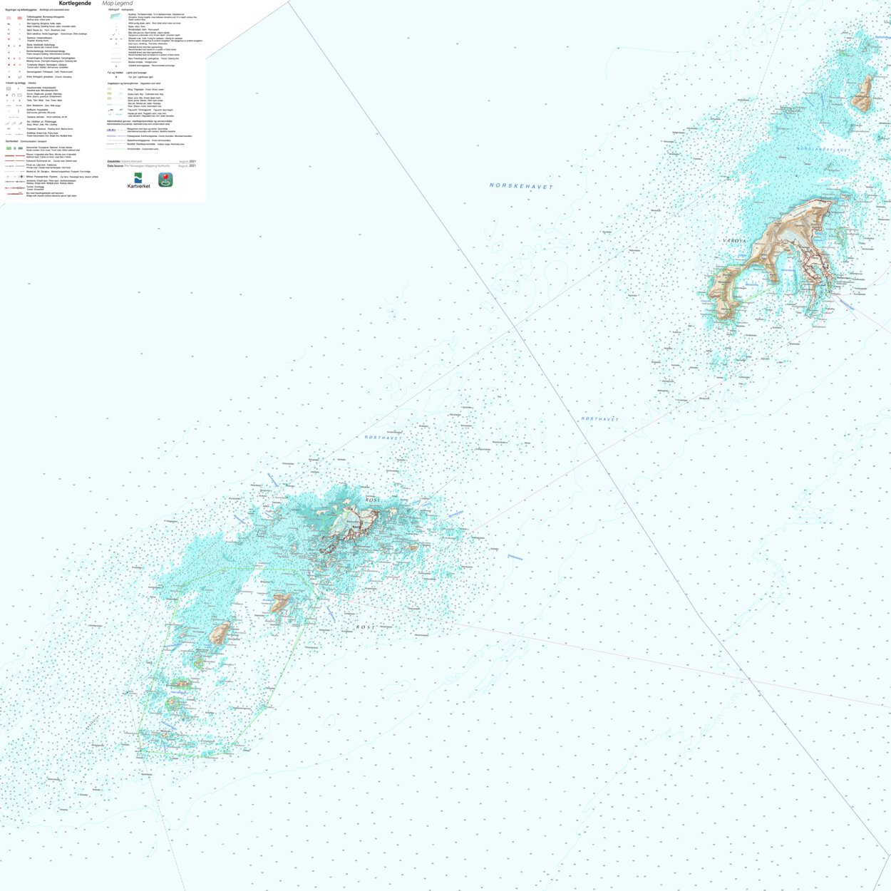 Municipality of Røst Map by The Norwegian Mapping Authority | Avenza Maps