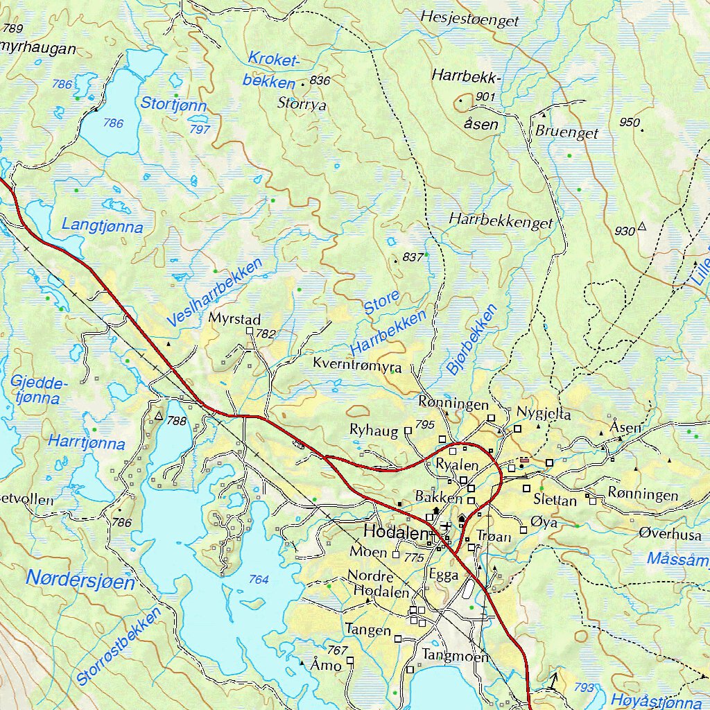 Municipality of Tolga Map by The Norwegian Mapping Authority Avenza Maps
