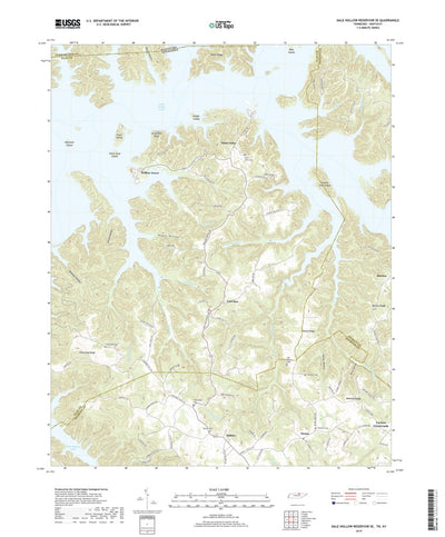 Dale Hollow Reservoir SE, TN (2019, 24000-Scale) Preview 1