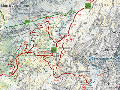 Chablais vaudois Les Diablerets, 1:25'000, Hiking Map