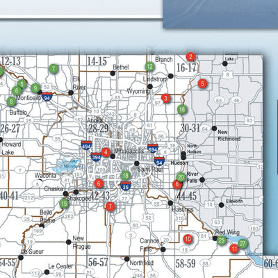 Southern MN All-Outdoors Atlas & Field Guide pg. 152-153