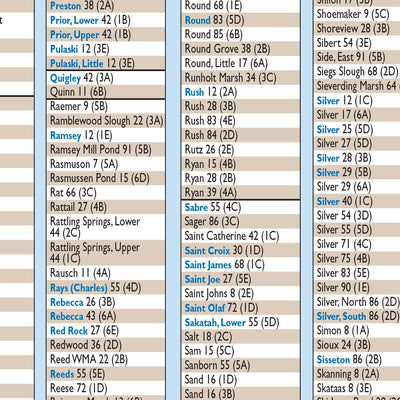 Southern MN All-Outdoors Atlas & Field Guide pg. 158-159