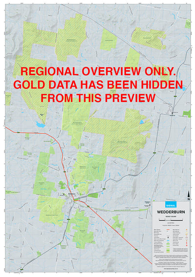 Wedderburn - Gold Prospecting Map
