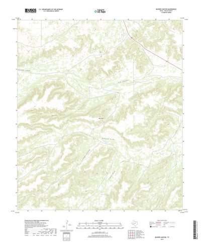 Busher Canyon, TX (2019, 24000-Scale) Preview 1