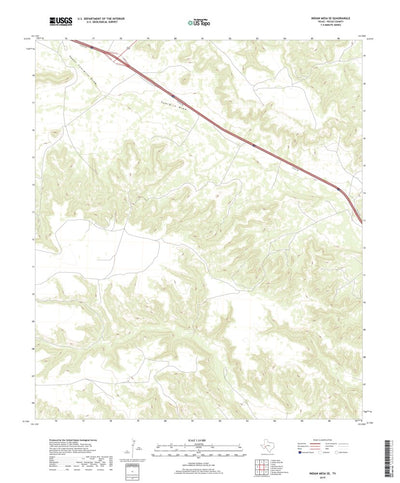 Indian Mesa SE, TX (2019, 24000-Scale) Preview 1
