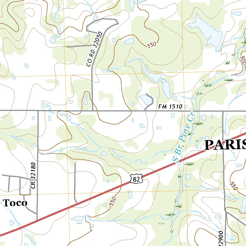 Toco, TX (2019, 24000-Scale) Map by United States Geological Survey ...