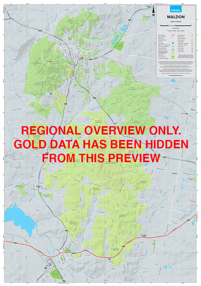 Maldon - Gold Prospecting Map