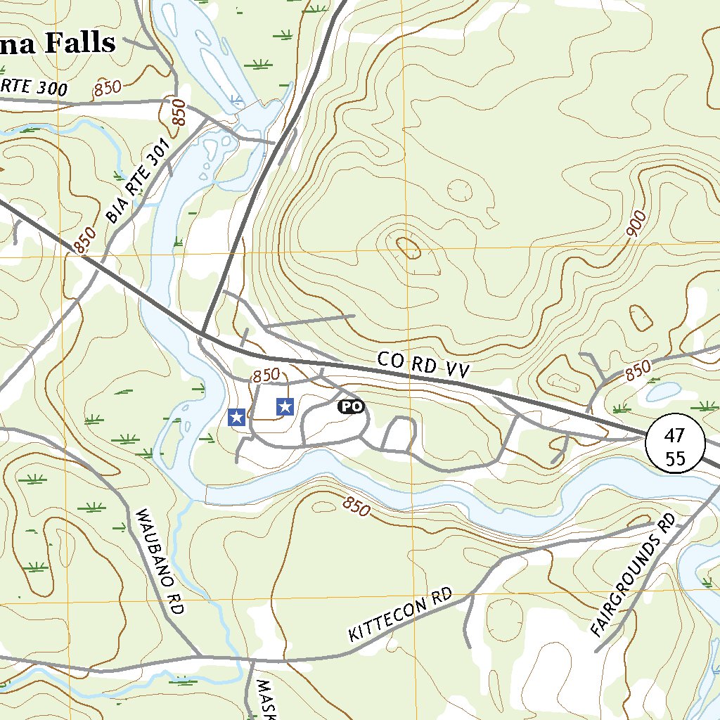 Keshena, WI (2019, 24000Scale) Map by United States Geological Survey