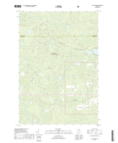 Lake Gordon, WI (2018, 24000-Scale) Preview 1