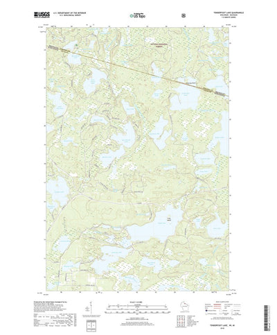 Tenderfoot Lake, WI (2018, 24000-Scale) Preview 1