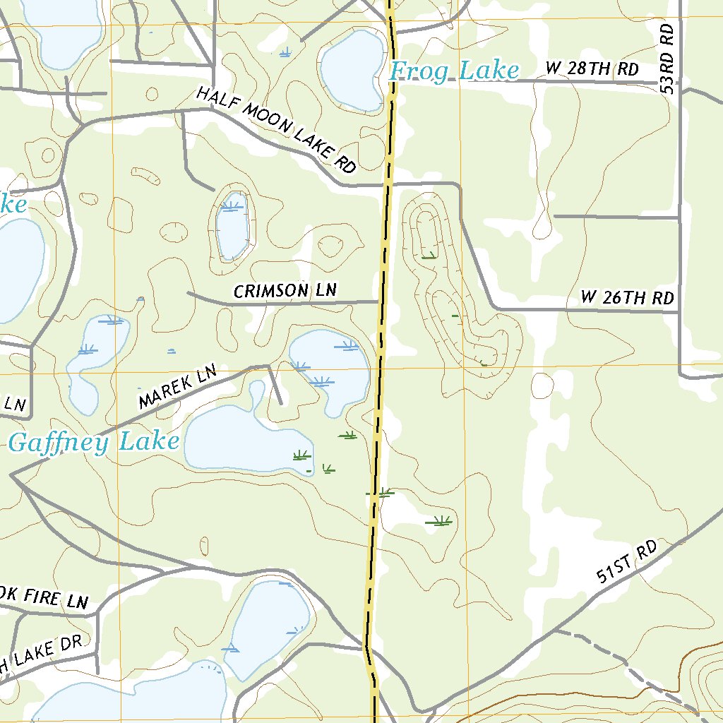 White Potato Lake, WI (2018, 24000Scale) Map by United States