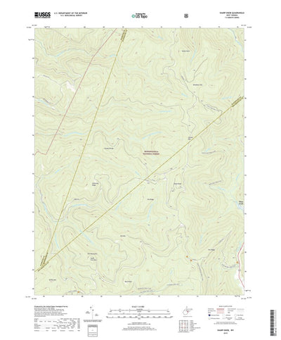 Sharp Knob, WV (2019, 24000-Scale) Preview 1
