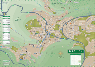 Ein Kerem Map
