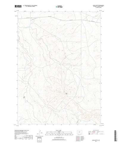 Alkali Butte, WY (2017, 24000-Scale) Preview 1