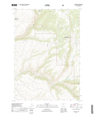 Allen Draw, WY (2018, 24000-Scale) Preview 1