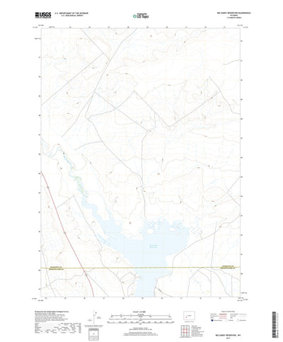 Big Sandy Reservoir, WY (2017, 24000-Scale) Preview 1