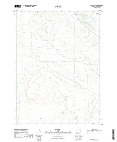 Church Butte NW, WY (2017, 24000-Scale) Preview 1