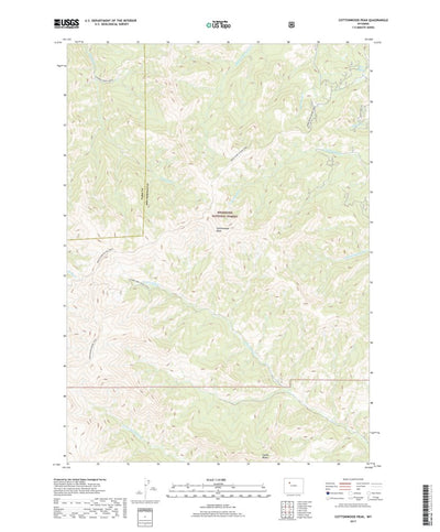 Cottonwood Peak, WY (2017, 24000-Scale) Preview 1
