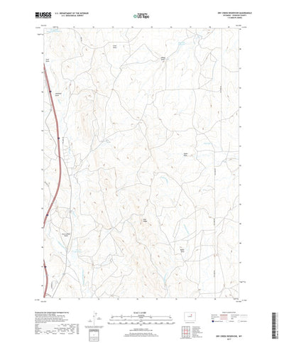 Dry Creek Reservoir, WY (2017, 24000-Scale) Preview 1