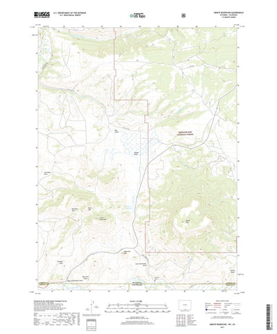 Grieve Reservoir, WY (2017, 24000-Scale) Preview 1