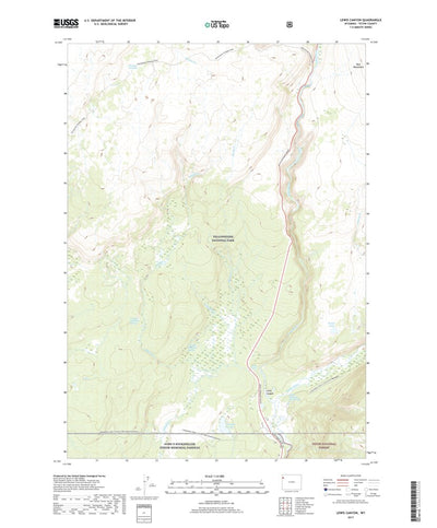 Lewis Canyon, WY (2017, 24000-Scale) Preview 1
