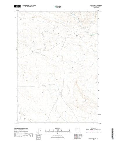 Lookout Butte, WY (2017, 24000-Scale) Preview 1
